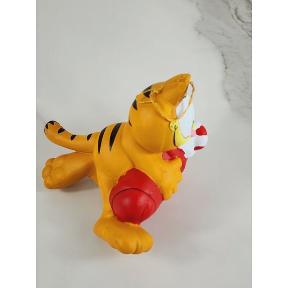 Garfield w/ Tree Ornament 4" Christmas Stocking Holidays 90's Kurt Adler Vintage - Picture 7 of 15